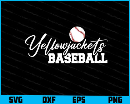 Yellowjackets Baseball SVG