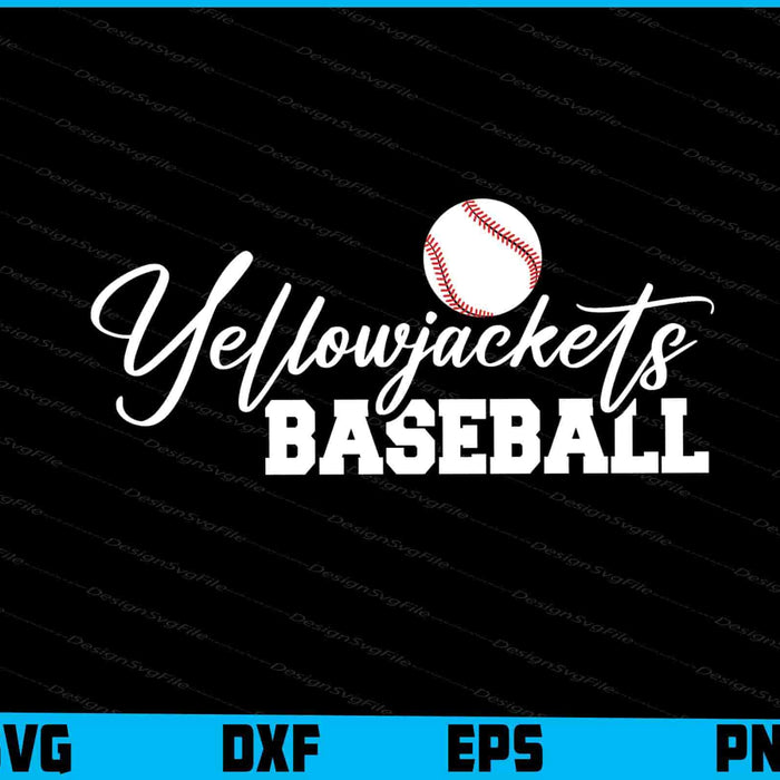 Yellowjackets Baseball SVG