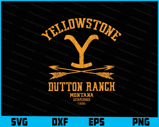 Yellowstone Dutton Ranch Arrows SVG