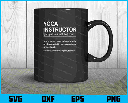 Yoga Instructor SVG Yoga Instructor Tumbler