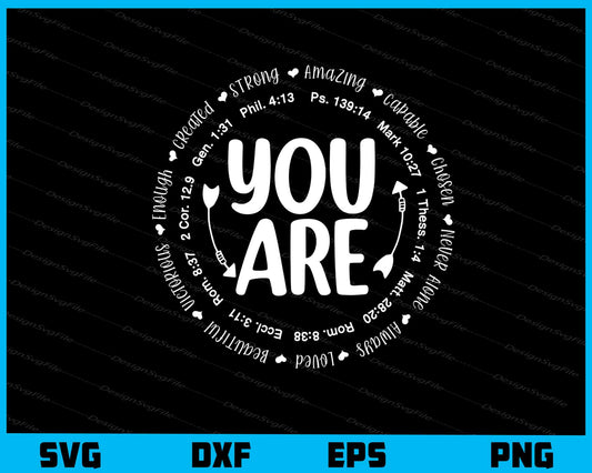 You Are Strong Amazing Loving Fitness Svg Cutting Printable File  - Premium Cutting Files in SVG, PNG & EPS Formats - Premium SVG Cutting Files for Crafts