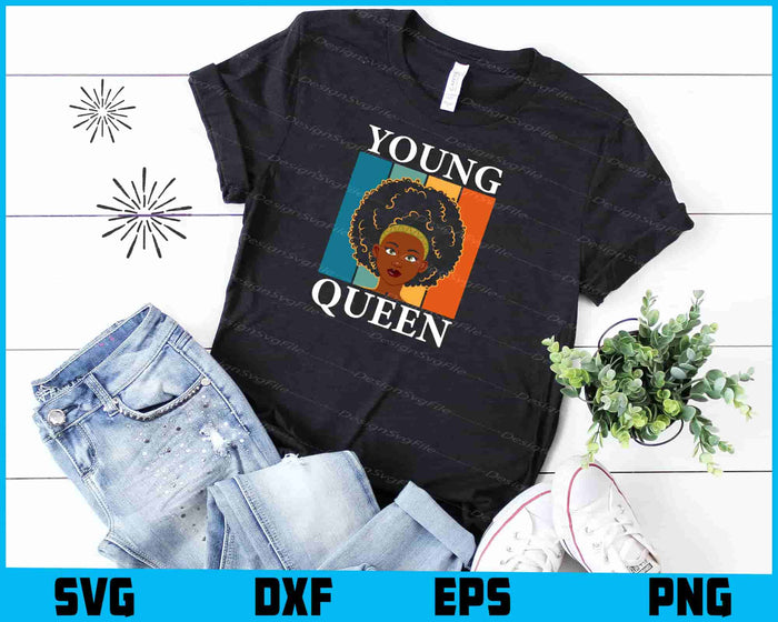 Young Queen SVG, African Queen PNG