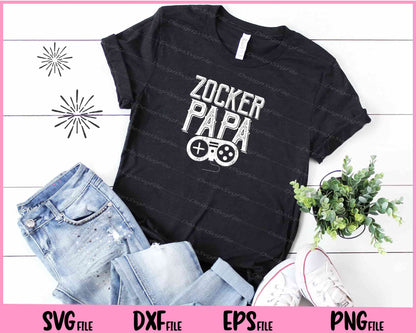 Zocker papa Svg Cutting Printable Files  - Premium Cutting Files in SVG, PNG & EPS Formats - Premium SVG Cutting Files for Crafts