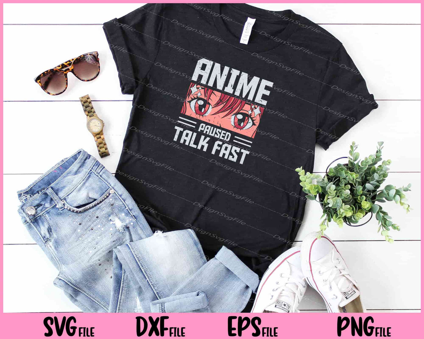 anime paused talk fast Svg Cutting Printable Files  - Premium Cutting Files in SVG, PNG & EPS Formats - Premium SVG Cutting Files for Crafts