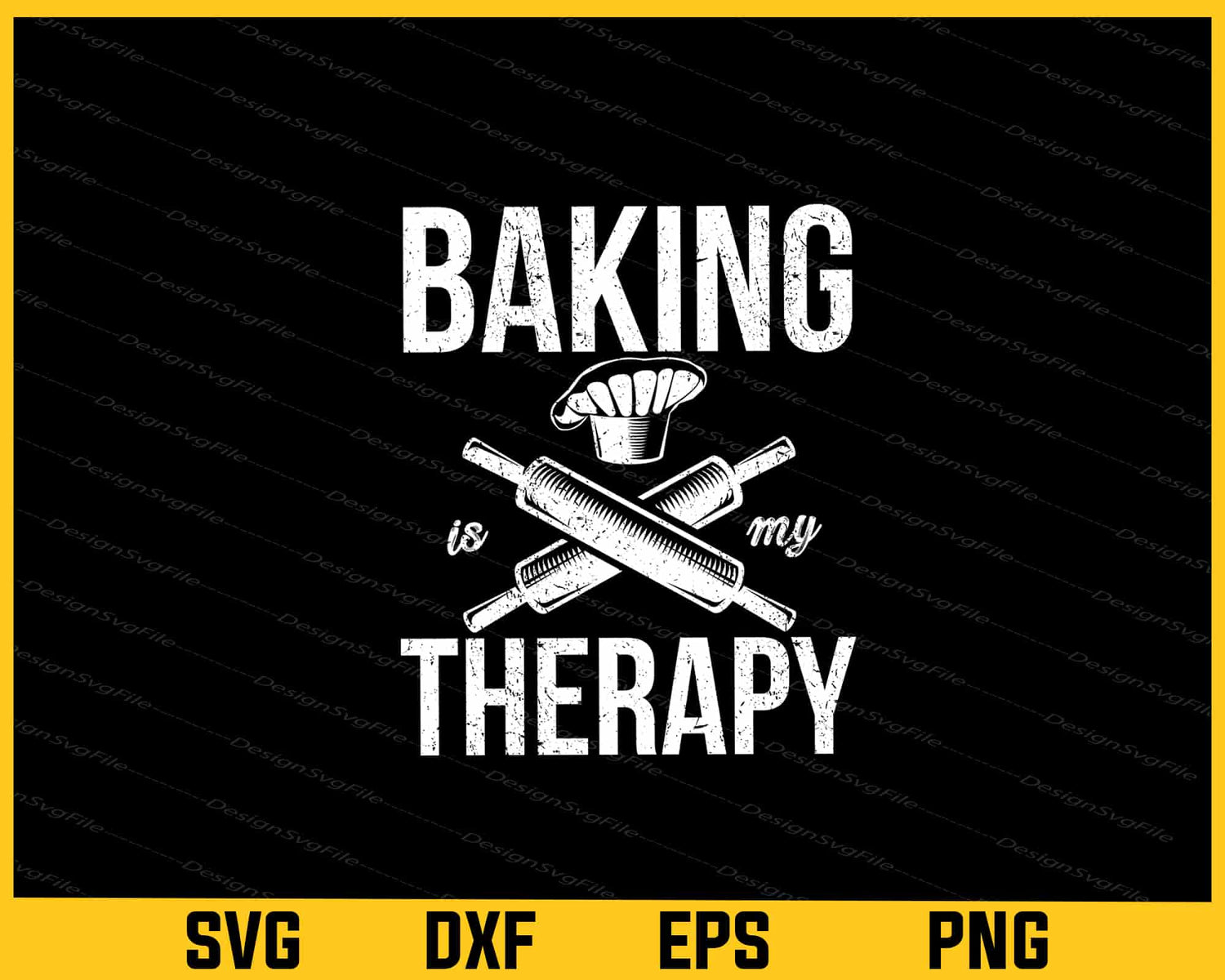 Baking Is My Therapy Svg Cutting Printable File  - Premium Cutting Files in SVG, PNG & EPS Formats - Premium SVG Cutting Files for Crafts