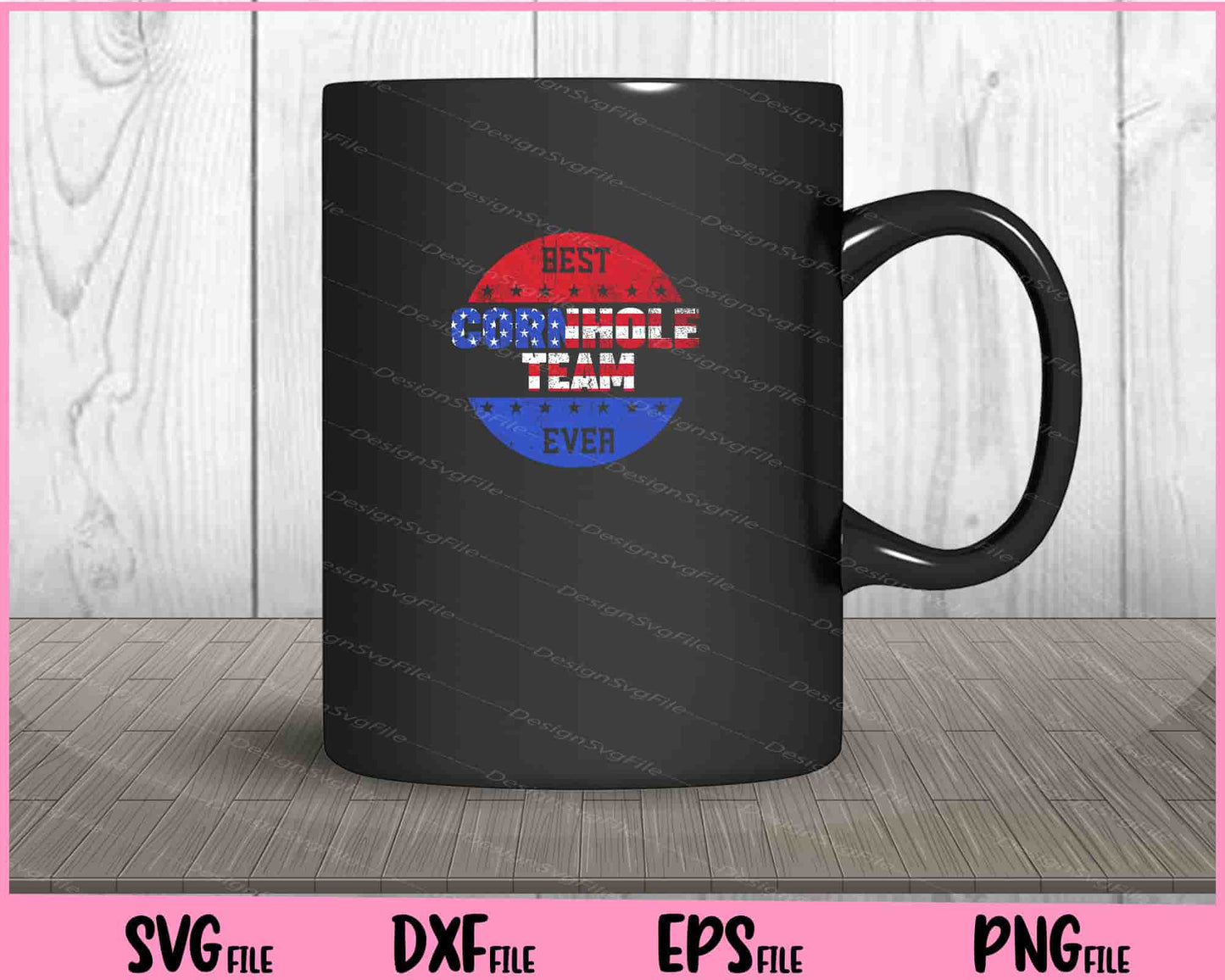 Best Cornhole Team Ever Ameican Flag Svg Cutting Printable Files  - Premium Cutting Files in SVG, PNG & EPS Formats - Premium SVG Cutting Files for Crafts