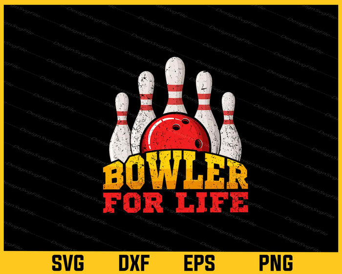 Bowler for life Svg Cutting Printable File  - Premium Cutting Files in SVG, PNG & EPS Formats - Premium SVG Cutting Files for Crafts