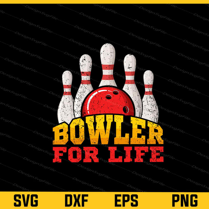 Bowler for life Svg Cutting Printable File  - Premium Cutting Files in SVG, PNG & EPS Formats - Premium SVG Cutting Files for Crafts
