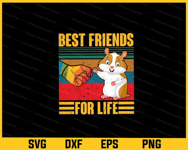 Cute Hamster Best Friends for life svg