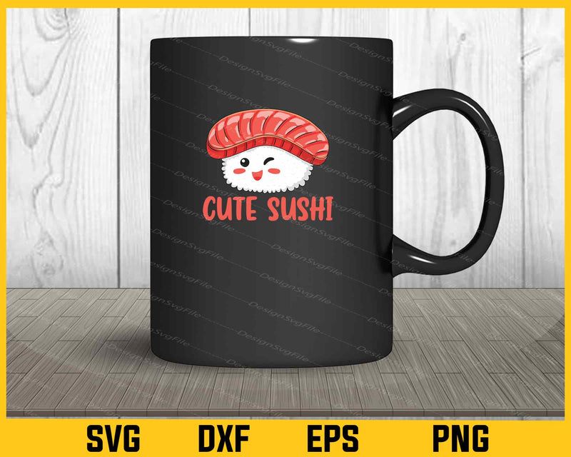 Cute Sushi Food Svg Cutting Printable File  - Premium Cutting Files in SVG, PNG & EPS Formats - Premium SVG Cutting Files for Crafts