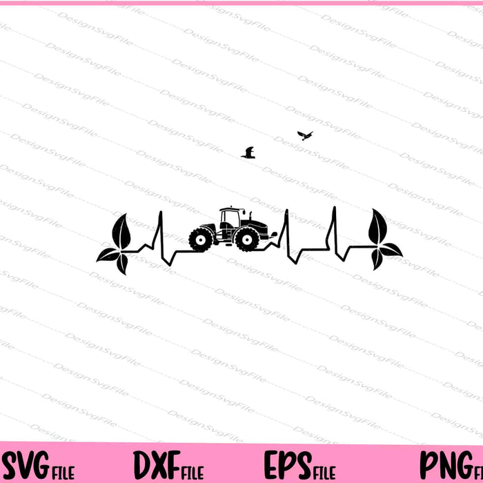 Farm Heartbeat funny Svg Cutting Printable Files  - Premium Cutting Files in SVG, PNG & EPS Formats - Premium SVG Cutting Files for Crafts