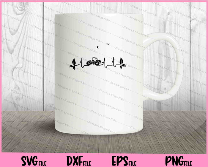 Farm Heartbeat funny Svg Cutting Printable Files  - Premium Cutting Files in SVG, PNG & EPS Formats - Premium SVG Cutting Files for Crafts