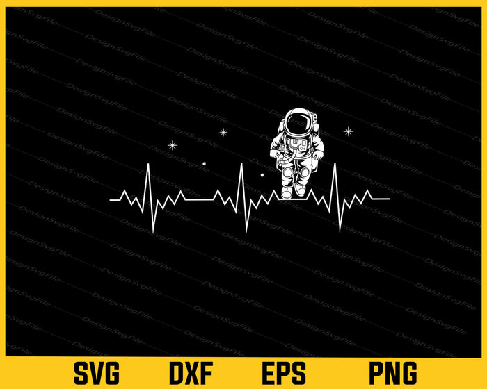 Heartbeat Space Svg Cutting Printable File  - Premium Cutting Files in SVG, PNG & EPS Formats - Premium SVG Cutting Files for Crafts