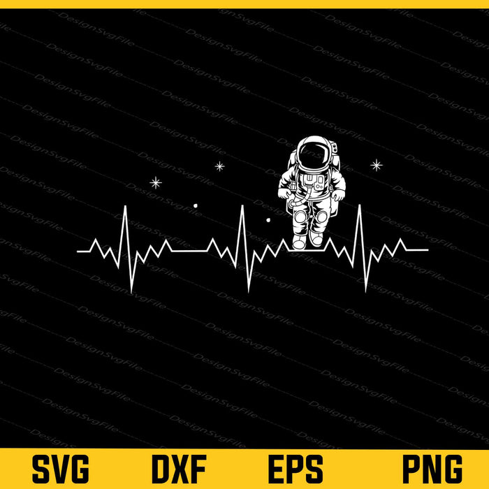 Heartbeat Space Svg Cutting Printable File  - Premium Cutting Files in SVG, PNG & EPS Formats - Premium SVG Cutting Files for Crafts