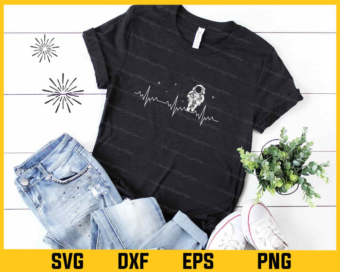 Heartbeat Space Svg Cutting Printable File  - Premium Cutting Files in SVG, PNG & EPS Formats - Premium SVG Cutting Files for Crafts