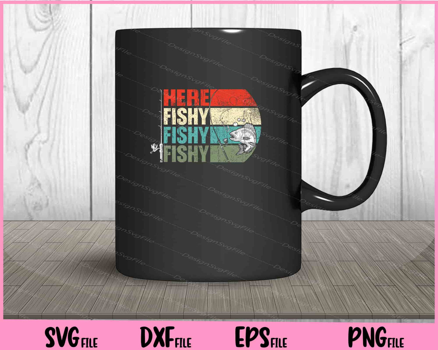 Here Fishy fishy fishy Fish Hunting Svg Cutting Printable Files  - Premium Cutting Files in SVG, PNG & EPS Formats - Premium SVG Cutting Files for Crafts