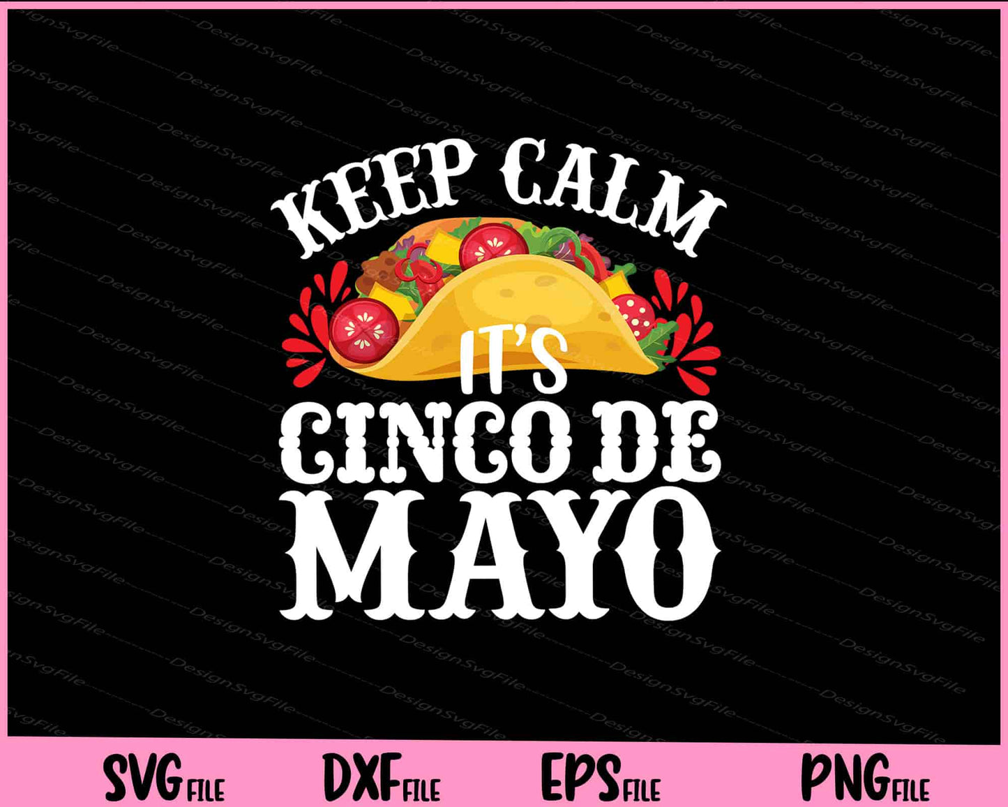 Keep Calm it's Cinco de mayo Svg Cutting Printable Files  - Premium Cutting Files in SVG, PNG & EPS Formats - Premium SVG Cutting Files for Crafts