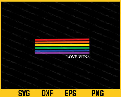 Love Wins Gay Pride Rainbow Svg Cutting Printable File  - Premium Cutting Files in SVG, PNG & EPS Formats - Premium SVG Cutting Files for Crafts