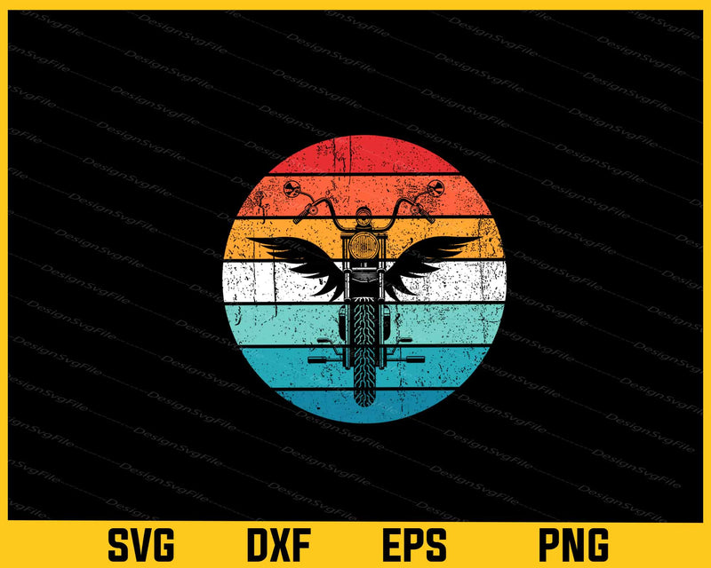 Motorcycle Vintage Svg Cutting Printable File  - Premium Cutting Files in SVG, PNG & EPS Formats - Premium SVG Cutting Files for Crafts
