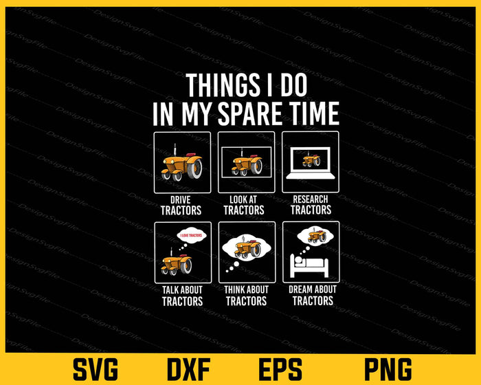Things I Do In My Spare Time Svg Cutting Printable File  - Premium Cutting Files in SVG, PNG & EPS Formats - Premium SVG Cutting Files for Crafts
