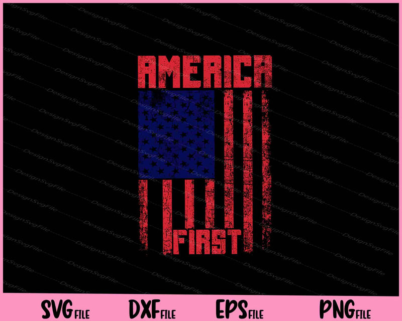 America First flag svg