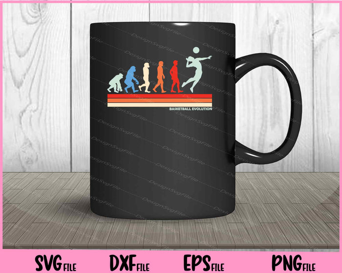 Basketball evolution Vintage Svg Cutting Printable Files  - Premium Cutting Files in SVG, PNG & EPS Formats - Premium SVG Cutting Files for Crafts