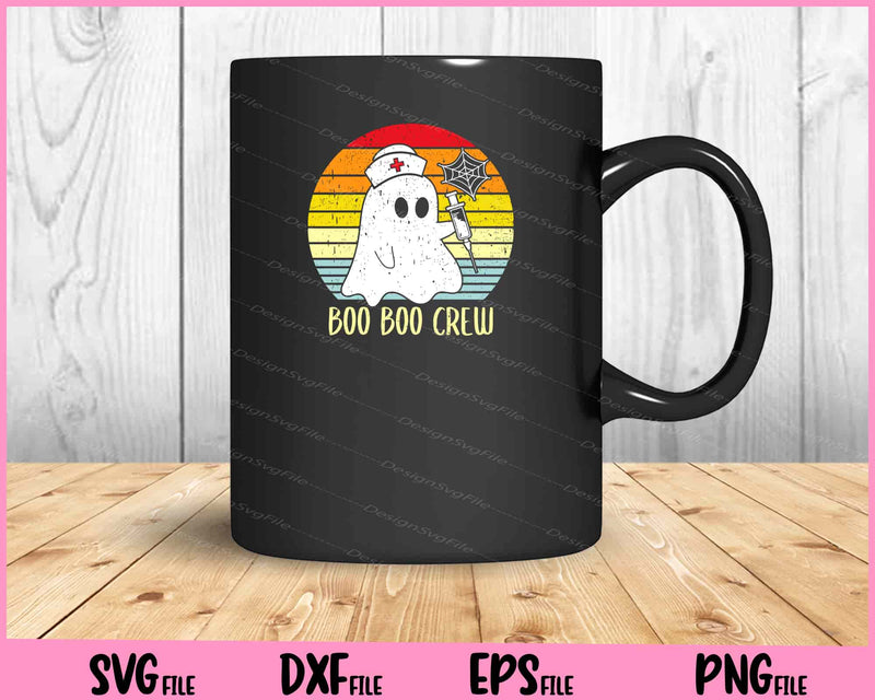 Boo Boo Crew Nurse Halloween For Nurses RN Ghost mug