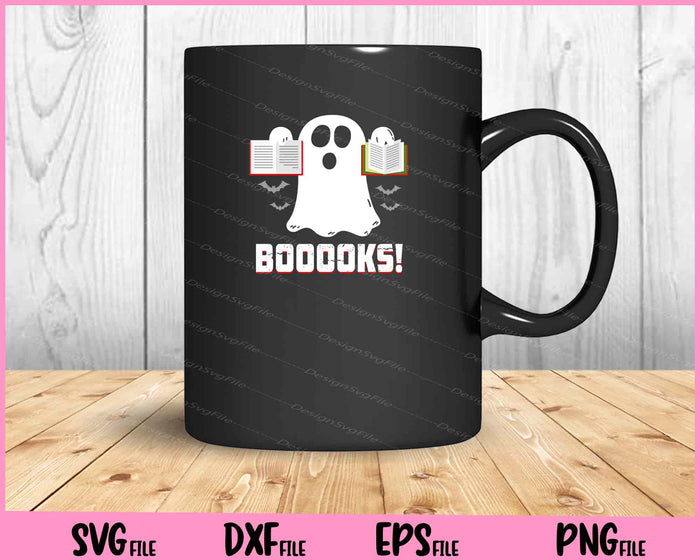 Boo Ghost Reading Book Library Funny Halloween Svg Cutting Printable Files  - Premium Cutting Files in SVG, PNG & EPS Formats - Premium SVG Cutting Files for Crafts