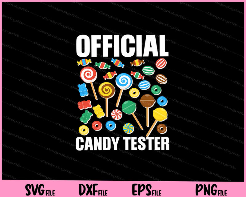 Candy Tester Lollipop Sweets Gift Halloween svg