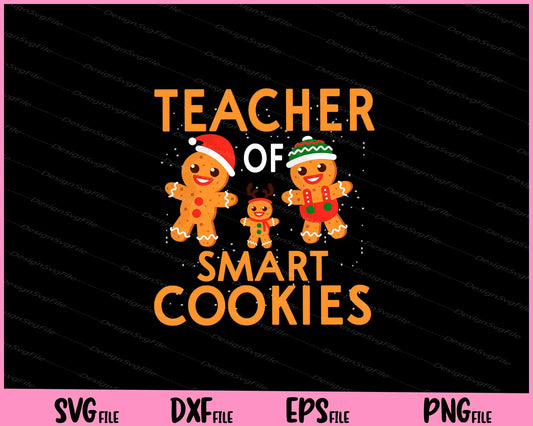 Christmas Teacher Cute Gingerbread Cookies Svg Cutting Printable Files  - Premium Cutting Files in SVG, PNG & EPS Formats - Premium SVG Cutting Files for Crafts