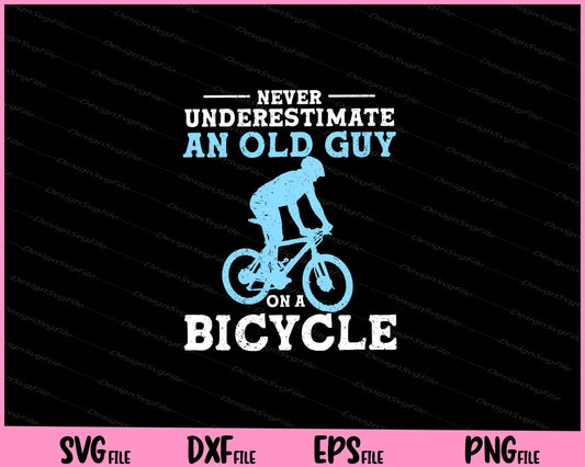 Cycling Biking Old Guy on a Bicycle Bike Riding Svg Cutting Printable Files  - Premium Cutting Files in SVG, PNG & EPS Formats - Premium SVG Cutting Files for Crafts