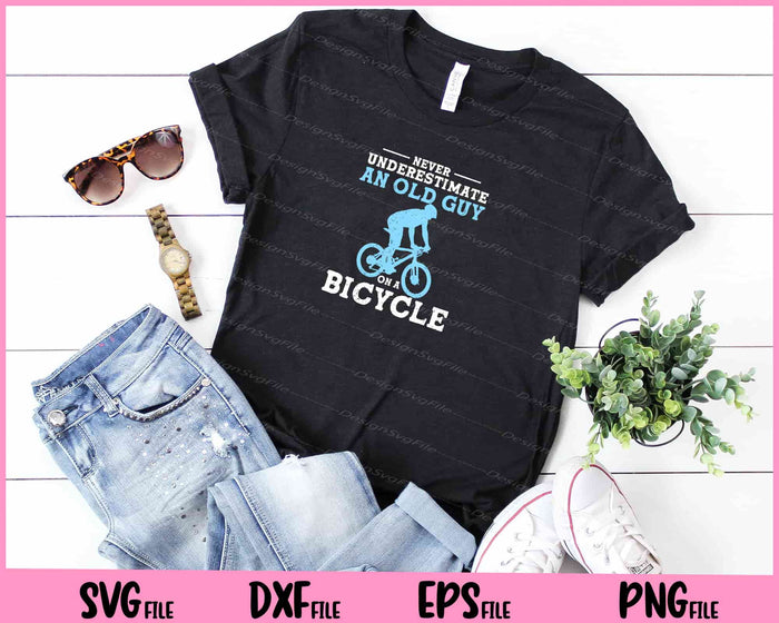 Cycling Biking Old Guy on a Bicycle Bike Riding Svg Cutting Printable Files  - Premium Cutting Files in SVG, PNG & EPS Formats - Premium SVG Cutting Files for Crafts