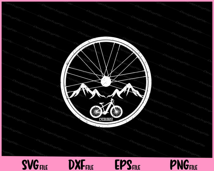 Cycologist mountain bike Svg Cutting Printable Files  - Premium Cutting Files in SVG, PNG & EPS Formats - Premium SVG Cutting Files for Crafts