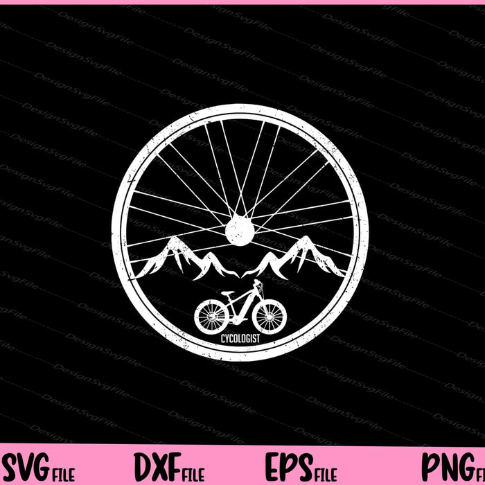 Cycologist mountain bike Svg Cutting Printable Files  - Premium Cutting Files in SVG, PNG & EPS Formats - Premium SVG Cutting Files for Crafts
