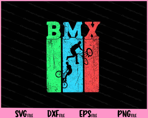 Eat Sleep BMX Repeat T-Shirt Bicycle Funny Svg Cutting Printable Files