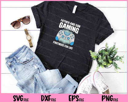 Father and son gaming partners for life Svg Cutting Printable Files  - Premium Cutting Files in SVG, PNG & EPS Formats - Premium SVG Cutting Files for Crafts