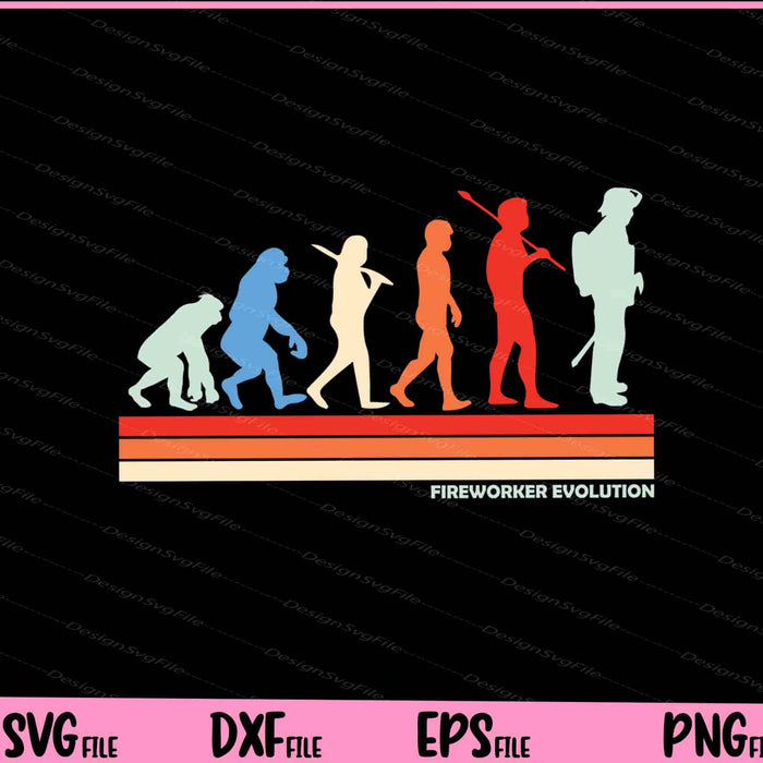 Fireworker evolution Vintage Svg Cutting Printable Files  - Premium Cutting Files in SVG, PNG & EPS Formats - Premium SVG Cutting Files for Crafts