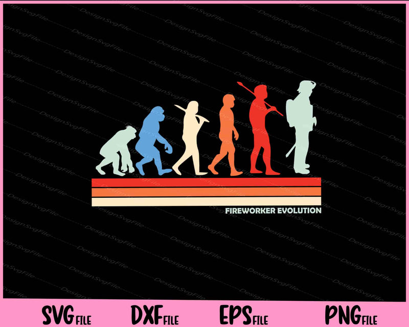 Fireworker evolution Vintage Svg Cutting Printable Files  - Premium Cutting Files in SVG, PNG & EPS Formats - Premium SVG Cutting Files for Crafts