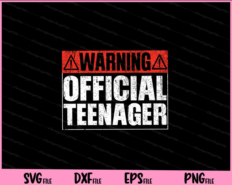 Gifts for 13 Year Old Boy Girls Birthday Official Teenager Svg Cutting Printable Files  - Premium Cutting Files in SVG, PNG & EPS Formats - Premium SVG Cutting Files for Crafts