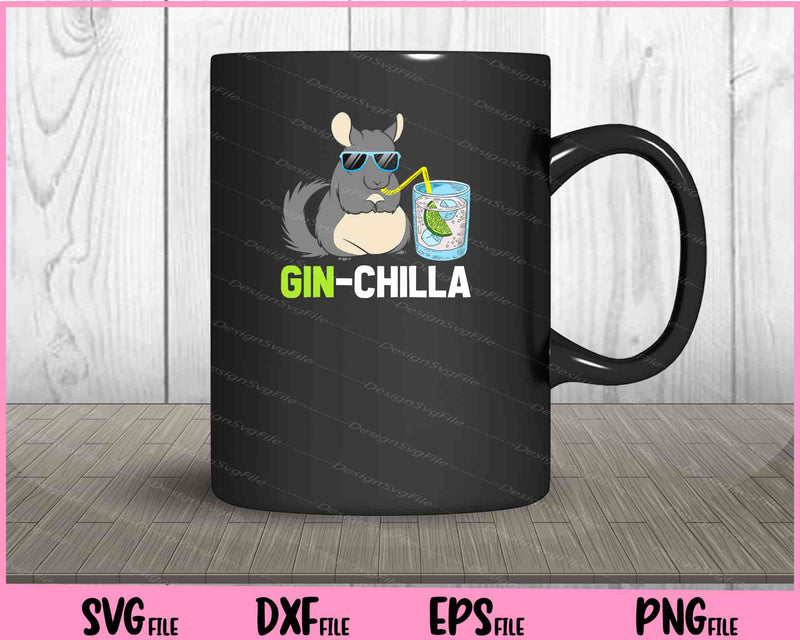 Ginchilla Gin Lustig Chinchiller Gin-Liebhaber mug