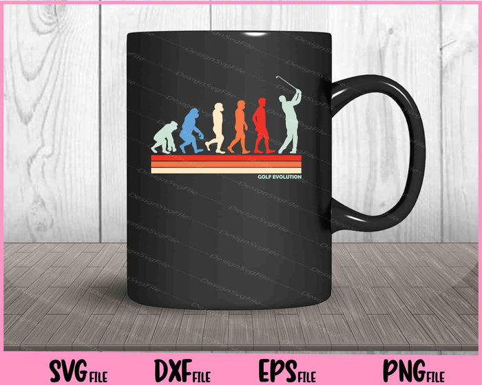 Golf evolution Vintage Svg Cutting Printable Files  - Premium Cutting Files in SVG, PNG & EPS Formats - Premium SVG Cutting Files for Crafts
