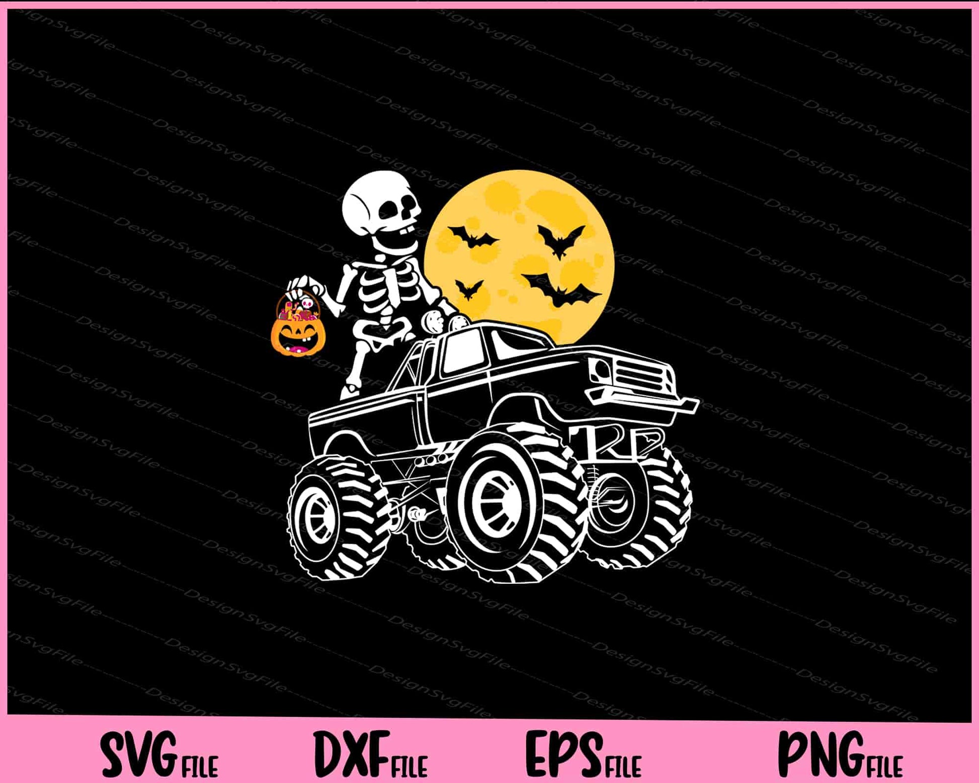 Halloween Skeleton Riding Monster Truck funny Svg Cutting Printable Files  - Premium Cutting Files in SVG, PNG & EPS Formats - Premium SVG Cutting Files for Crafts