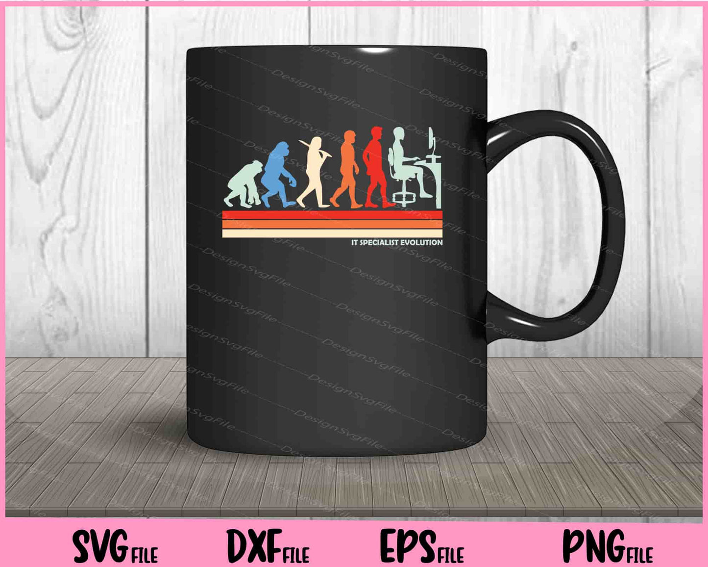 IT Specialist evolution Vintage Svg Cutting Printable Files  - Premium Cutting Files in SVG, PNG & EPS Formats - Premium SVG Cutting Files for Crafts