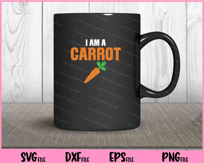 I am a carrot funny lazy halloween Svg Cutting Printable Files  - Premium Cutting Files in SVG, PNG & EPS Formats - Premium SVG Cutting Files for Crafts