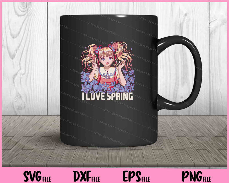 I love anime girl spring mug