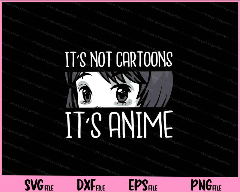 It’s not cartoons it’s anime svg
