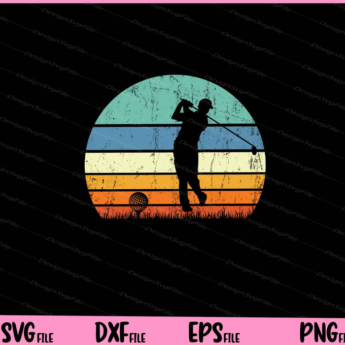 Retro vintagec Golf Svg Cutting Printable Files  - Premium Cutting Files in SVG, PNG & EPS Formats - Premium SVG Cutting Files for Crafts