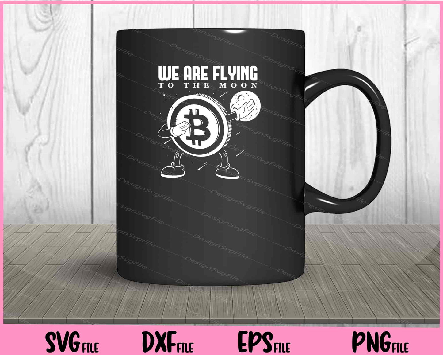 We Are Flying To The Moon crypto Svg Cutting Printable Files  - Premium Cutting Files in SVG, PNG & EPS Formats - Premium SVG Cutting Files for Crafts