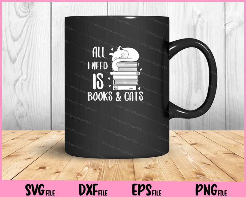 all i need is books & cats nug