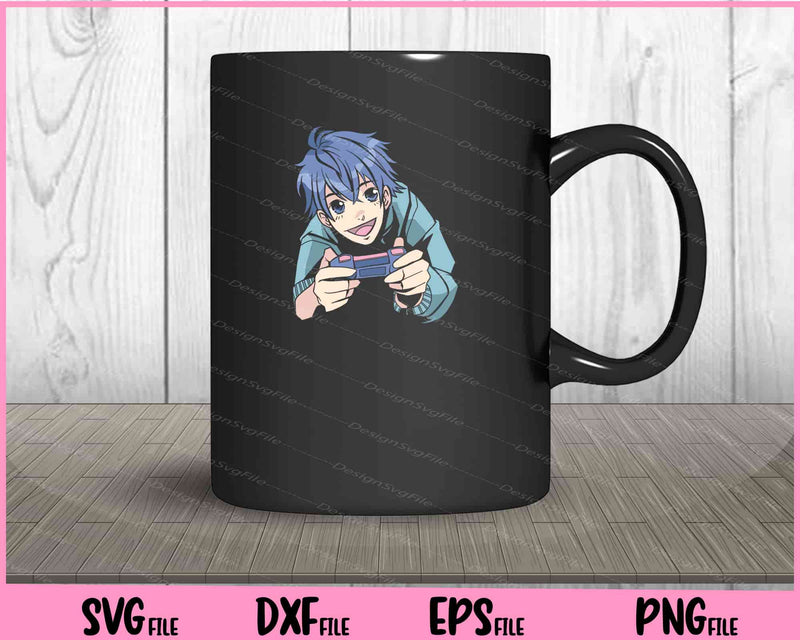 anime boy gaming mug